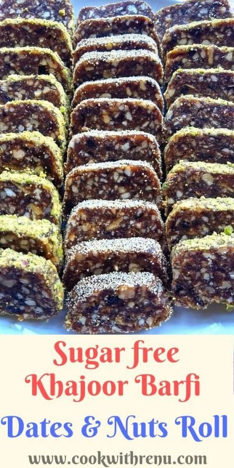 Vegan Snacks Store Bought, Date Nut Roll Recipe, Fusion Mithai, Snacks Store Bought, Jar Snacks, Snacks Store, Desi Desserts, Nut Roll Recipe, Snacks For School