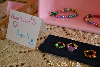 Pretend Play Jewelry Store Spring Toddler Crafts, Dramatic Play Themes, Kids Salon, Dramatic Play Preschool, Dramatic Play Area, Play Pretend, Mommy Jewelry, Imaginary Play, Handmade Gold Jewellery