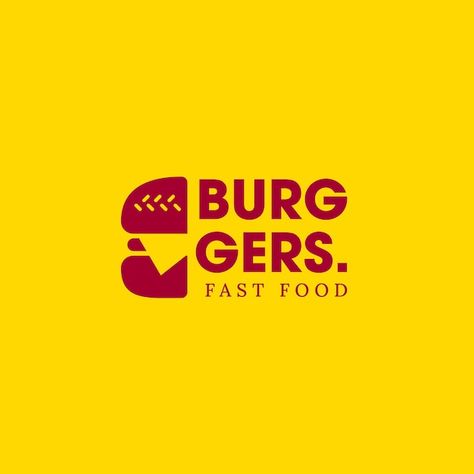 Vector fast food burger logo vector | Premium Vector #Freepik #vector Burger Logo Ideas, Fast Food Logo Design, Burger Logo Design, Fast Food Logo, Fast Food Burger, Burger Logo, Burger Design, Fast Food Logos, Starbucks Design