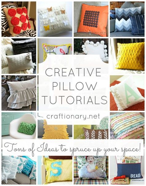 CLICK IMAGE TWICE FOR INFO:) 25 Ideas To Create Decorative Pillows @ crafionary.net Diy Throws, Throw Pillow Diy, Diy Throw Pillows, Creative Pillows, Diy Bird Bath, Felt Pillow, Pillow Crafts, Pillow Tutorial, Bantal Sofa