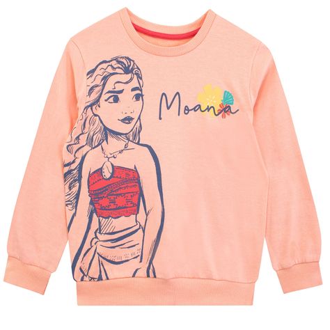 Get your little adventure to set sail in this amazing Moana Sweatshirt. This peach long sleeve top features Moana gazing into the horizon as an outline print alongside the wording ‘Moana’ with flowers and a shell. Complete with cuffs and neck which are ribbed for extra warmth and coziness. This adorable Disney sweater is the perfect daywear to be taking on a new adventure at the island of Motunui! Kids Pajamas Boys, Orange Clothing, Disney Princess Outfits, Disney Sweater, Pretty Sweaters, Disney Sweaters, Long Sleeve Jumper, Fashion Hoodies, Leggings Kids