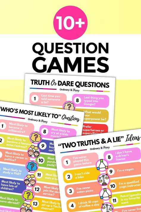 Games Like Never Have I Ever, Who's Most Likely To Questions, Question Games, Have You Ever Questions, Speaking Cards, Ice Breaker Questions, Truth Or Dare Questions, Dare Questions, Question Game