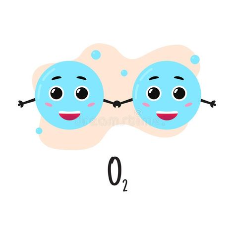 Structure of oxygen molecule. Cartoon character. Study of chemistry. Vector illu #Sponsored , #AD, #sponsored, #molecule, #Structure, #Vector, #Cartoon Oxygen Illustration, Chemistry Cartoon, Jack Gibson, Molecule Structure, Periodic Elements, Study Chemistry, Doodle Frames, Solar System Planets, Molecular Structure