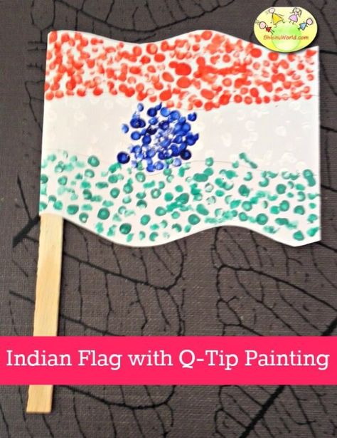 Indian Independence Day Craft- Indian flag Republic Day Craft, Indian Flags, Holiday Meme, Independence Day Activities, Holiday Checklist, Indian Independence, Flag Crafts, Indian Independence Day, Holiday Cartoon