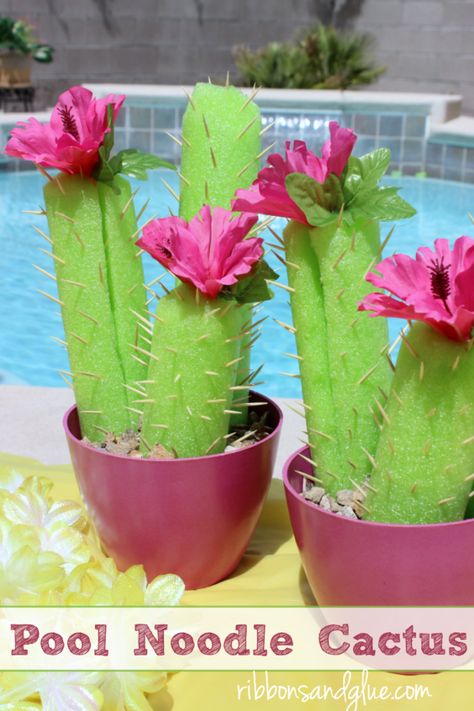 23+ Best Creative Cinco de Mayo Crafts for Your Kids 16 Pool Noodle Cactus, Flamingo Pool Party, Childrens Party Games, Backyard Party Games, Flamingo Pool Parties, Pool Noodle Crafts, Cactus Craft, Flamingo Pool, Slumber Party Games