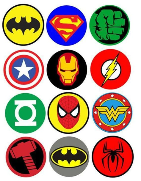 Avengers Cupcakes Toppers, Superhero Party Printables, Avenger Cupcakes, Superhero Cupcake Toppers, Superhero Christmas, Avengers Cake, Superhero Cupcakes, Marvel Party, Elsa Pictures