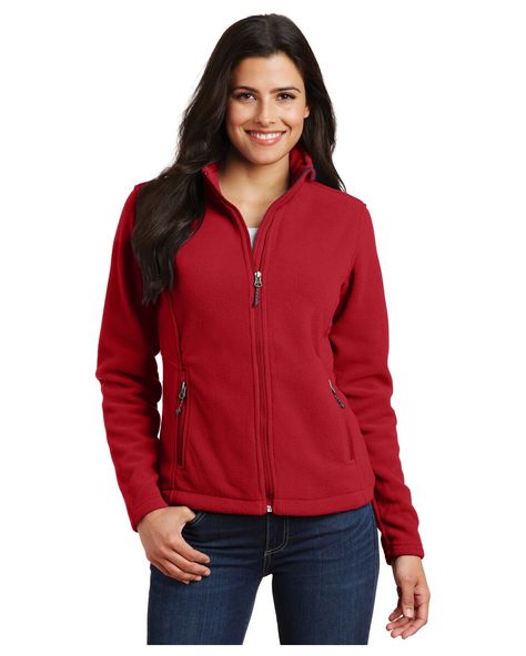 Pink Fleece Jacket, Red Fleece Jacket, Ink Stitch, Fleece Jackets, Fleece Jacket Womens, Red Fleece, Port Authority, Work Wear Women, True Red