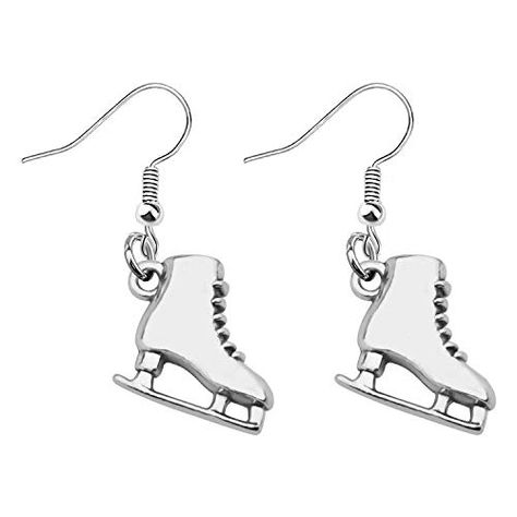 PRICES MAY VARY. ❄Material: Skater jewelry is made of alloy, it is lead free. ❄Size: the Skate Pendant is 17*20mm, weight: 5.7g. ❄Ice Skate Figure Skater Earrings - You're a woman or a girl and you like skiing? Skiing is good for your figure and is a lot of fun! It also explains to others what skiing means! ❄Skate Lover Gift - An ideal gift for ski girls and women who love ski resorts & skate, snow and mountains and know what it means to ski with a snowboard or a pair of skating shoes. ❄Skating Skater Jewelry, Sports Creative, Ski Girls, Skating Shoes, Ice Skate, Ski Resorts, Take A Shower, Figure Skater, Velvet Bag