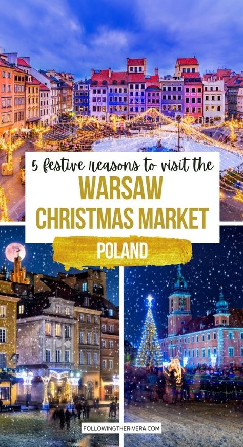 Warsaw Christmas Market. Explore the lesser visited, and known about, markets in the Polish capital. Enjoy lower prices for gifts, plenty of Gluwein and tons of delicious delicacies. | Warsaw At Christmas | Travel To Warsaw | Warsaw Travel | What To Do In Warsaw | Best Things To Do In Warsaw | Poland Travel | Warsaw In Winter | Visit Warsaw At Christmas Warsaw Poland In December, Warsaw Christmas Market, Warsaw Christmas, Travel Poland, Visit Poland, Winter Travel Destinations, European Travel Tips, Road Trip Europe, Eastern Europe Travel