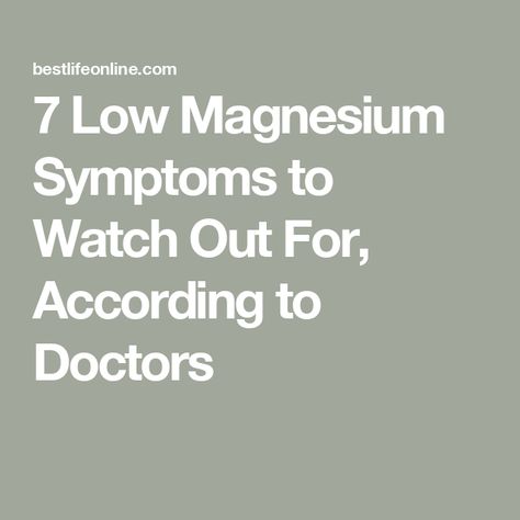 7 Low Magnesium Symptoms to Watch Out For, According to Doctors Low Magnesium Symptoms, Magnesium Foods, Magnesium Deficiency Symptoms, Low Magnesium, Medical Oncology, Normal Heart, Magnesium Deficiency, High Fat Diet, Healthy Balance