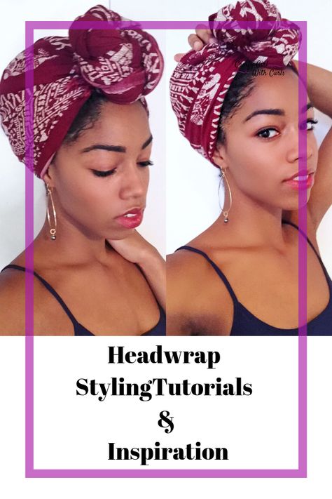 How to Tie Head wrap | Video Tutorials, TIps and Inspiration for wrapping a head scarf | Great way to protect Natural Hair from the summer sun, or winter cold. Winter Lip Color, Headwrap Tutorial, Long Hair Tips, Hair Scarf Styles, Glossy Hair, Head Scarf Styles, Natural Haircare, Hair Food, Natural Hair Tips