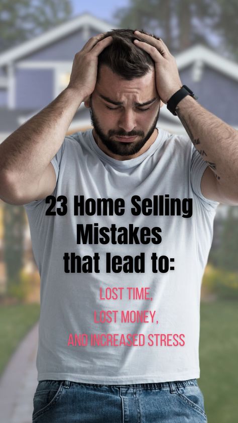 Explore our guide on the top 23 mistakes home sellers make. Learn about effective pricing, the importance of repairs, staging techniques, and the right way to choose an agent. Our tips help you avoid common pitfalls, ensuring a smooth, profitable home selling experience. Get equipped with knowledge to make informed decisions and captivate potential buyers. 
#HomeSellingTips #RealEstateGuide #PropertySale Home Seller Tips, Seller Tips, Real Estate Guide, Real Estate Articles, Instagram Promotion, Mortgage Tips, Home Selling, Real Estate Advice, Home Buying Process