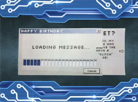 Instructables: a clever greeting card that looks like an old loading window with animation when the card is removed from its envelope. Computer Theme, Screen Cards, Computer Geek, How To Make Animations, Retro Valentines, Old Computers, Birthday Cards For Men, Making Greeting Cards, Male Cards