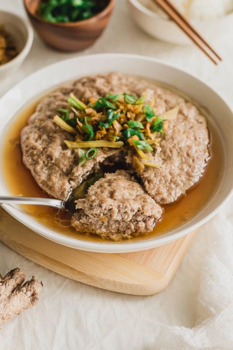 Steamed Minced Pork Recipe, Chinese Steamed Egg With Pork, Chinese Recipes With Pork, Chinese Steamed Pork Patty, Chinese Minced Pork Recipes, Steam Minced Pork Recipe, Chinese Ground Pork Recipes, Hongkong Food, Steamed Food