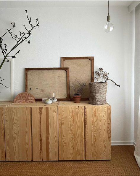 Ivar Ikea, Ikea Sideboard, Diy Sideboard, Floor Desk, Ikea Ivar, Van Build, Ideas Hogar, Romantic Homes, Ikea Diy