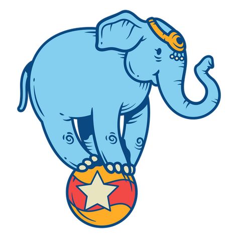 Circus elephant doing trick on a ball PNG Design Ball Png, Circus Elephant, Circus Art, Elephant Logo, Shirt Maker, Create T Shirt, Design Ad, Png Design, Gradient Color