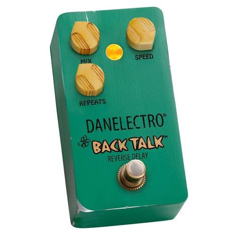 Swirling, psych-rock goodness is back in style with this awesome reissue of the 1990's classic Back Talk Delay. While we've seen the used prices on original plastic enclosure Back Talk pedals go into the multiple hundreds of dollars in recent years, the new Danelectro reissue will hopefully get this great sounding reve Original Sonic, Credit Card Sign, Acoustic Guitar Amp, Delay Pedal, Guitar Pedal, Talking Back, Guitar Stuff, Guitar Effects Pedals, Guitar Pedals