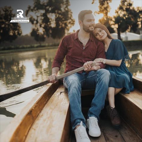 Capture your love story amidst a beautiful lake and on a boat where your love stays afloat with Rustic Villa - the perfect location for your pre-wedding shoot. Call us or reach out to us today to know more.	
.
.
.
#PreWeddingShoot #RomanticLocation #LakeSide #RusticVibes #PreWeddingPhotoGraphy #NatureLover #OutdoorShoot #BeautifulLocation #MemorableMoments #CoupleGoals #PreWeddingShootInGujarat #CoupleShoot #CaptureMoments #LifetimeMemories #RusticVilla Photoshoot On Boat, Rustic Villa, Boat Club, Wedding Shoots, Outdoor Shoot, Pre Wedding Shoot, Wedding Couple Poses, On A Boat, Prewedding Photography