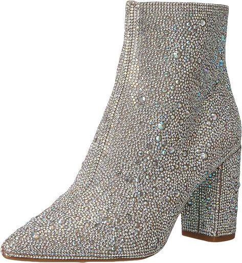 Sparkly Boots, Blue By Betsey Johnson, Block Heel Ankle Boots, Favorite Boots, Comfortable Boots, Beautiful Boots, Cool Boots, Ankle Bootie, Heeled Ankle Boots