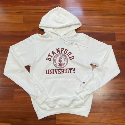 Size Xs, Super Comfortable Hoodie With Red Stanford Logo Stanford Logo, Stanford Sweatshirt, Stanford Hoodie, Duke Sweatshirt, Nantucket Sweatshirt, Sweats Set, Grey Champion Hoodie, Champion Clothing, University Hoodie