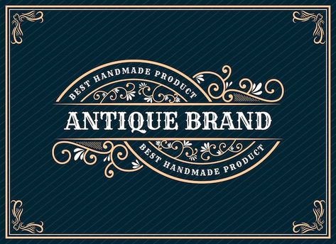 Vintage Logo Maker, Frame For Text, Craft Beer Shop, Antique Logo, Logo Frame, Hand Drawn Logo Design, Food Project, Retro Wedding Invitations, Retro Logo Design