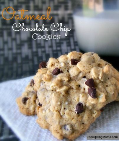 Oatmeal Chocolate Chip Cookies! We love this chewy and delicious cookie #McCormickBakeSale Cookies No Baking Soda, Banana Oatmeal Chocolate Chip Cookies, Banana Oatmeal Chocolate Chip, Oatmeal Chocolate Chip Cookie, Oatmeal Chocolate Chip Cookie Recipe, Fabulous Desserts, Best Cookies Ever, Oatmeal Chocolate Chip, Steel Cut Oats