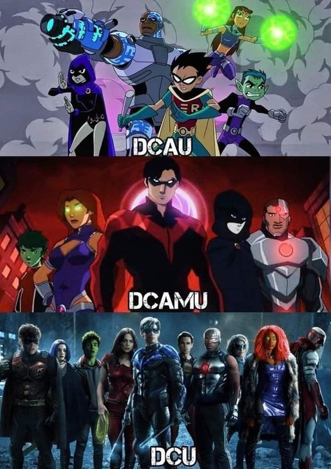 Dc Titans, Dc Animated, Titans Tv Series, Original Teen Titans, Superhero Family, Teen Titans Fanart, Dc Comics Heroes, Teen Titan, Univers Dc