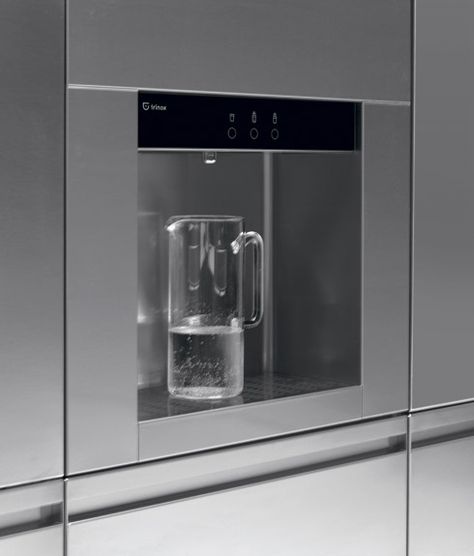 Wave is the home water dispenser which when connected directly to the mains water supply provides quality, pure, fresh, water. Built In Water Dispenser Cabinet, Built In Water Dispenser, Water Dispenser Design, Kitchen Appliance Garage, Built In Kitchen Appliances, Kitchen Built Ins, Built In Kitchen, High End Appliances, Dream Kitchen Design