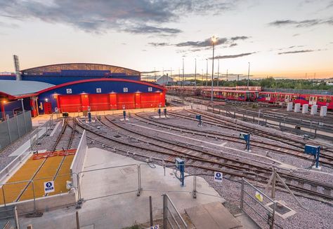 Delayed work to start on Docklands Light Railway train maintenance depot in East London Docklands Light Railway, Civil Engineering, East London, Shed, To Start, Engineering, Train, London, Building