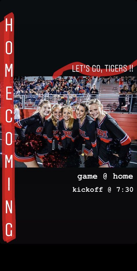 Game Day Posts Instagram Story, Instagram Story Ideas Fnl, Game Day Story Ideas, Fnl Instagram Story, Cheer Social Media Ideas, Cheer Instagram Story, Game Day Instagram Story, Football Game Posters, School Spirit Posters