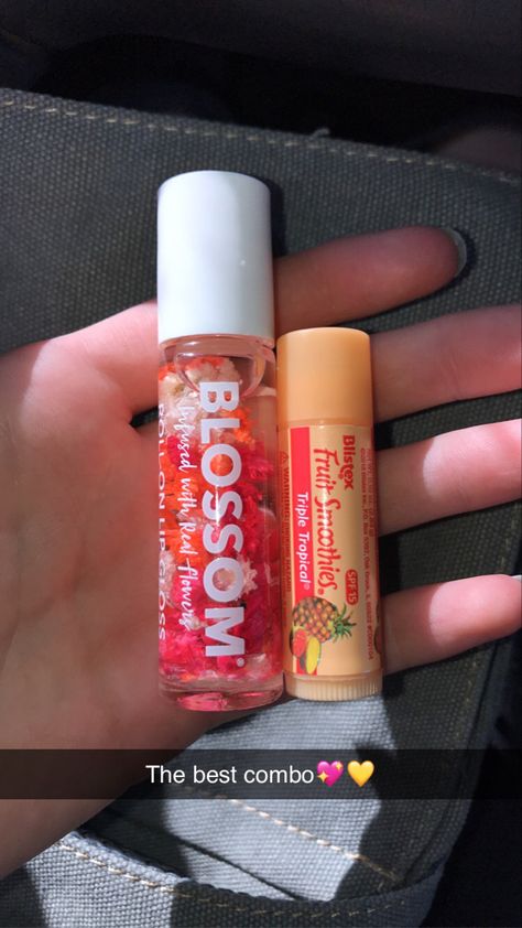 Peach Blossom lip gloss and Tropical Blistex Chapstick Blossom Lip Gloss, Peach Lip Gloss, 2024 Goals, Lipgloss Lips, Care Aesthetic, Peach Blossom, Lip Products, Vision Boards, Soft Lips