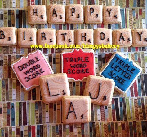 It's Game Night! | Cookie Connection Game Night Cookies, Scrabble Cookies, Letter Cookies, Cookie Connection, Cookie Games, Scrabble Letters, It Game, Cookie Inspiration, Cookie Ideas