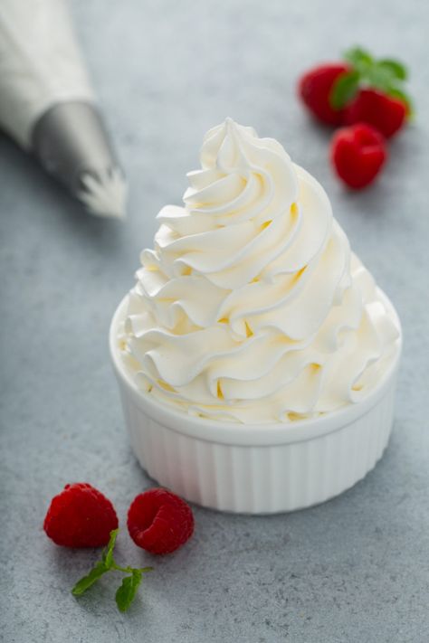 Whipped Cream Aesthetic, Whipped Cream Decoration, Float Bar, Homemade Whipped Cream Recipe, Food Tiktok, Stabilized Whipped Cream, Oh Sweet Basil, Fresh Strawberry Pie, Frosting Recipes Easy