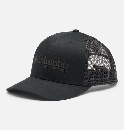 Unisex Black Built With A Cooling Mesh Back, This PFG Ballcap Keeps The Sun Off Your Face As You Reel  Em In. An Adjustable Back Helps You Dial In The Perfect Fit. Adjustable Back Closur Columbia Hat, Fishing Cap, Mesh Cap, Snap Back, Columbia Sportswear, Snap Backs, Ball Cap, Snapback Hat, Snapback Hats