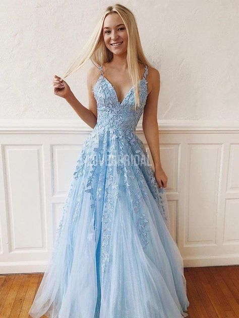 757f843a169cc678064d9530d12a1881desc48484806ri Blue Lace Prom Dress, Lace Prom Dresses, Prom Dresses Long Lace, Tulle Bridesmaid Dress, V Neck Prom Dresses, Lace Bridesmaids, Lace Bridesmaid Dresses, Dresses Blue, Prom Dresses Lace