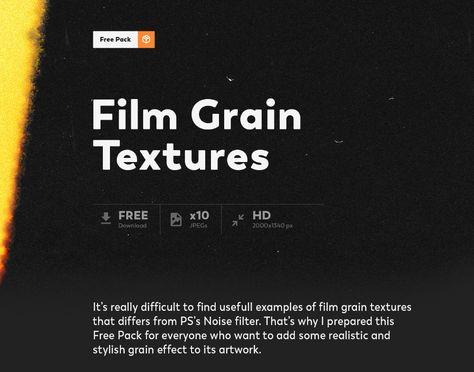 Film Grain Textures FREE on Behance Adobe Hacks, Film Grain Texture, Film Grain, Film Texture, Free Typeface, Texture Download, Photoshop Design Ideas, Texture Graphic Design, Free Films