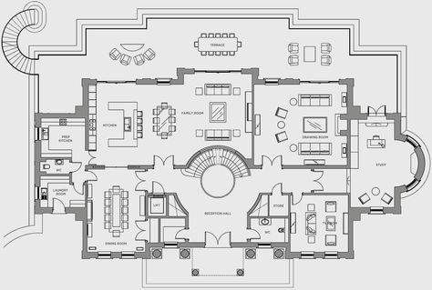 Neo Classic Villa, Hotel Floor Plan, Classical House, Modern Floor Plans, House Plans Mansion, Storm Shelter, Classic House Exterior, Mansion Floor Plan, Classic Villa