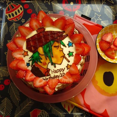 Gorillaz Birthday Cake, Monkeys Band, Gorillaz Art, Mini Tortillas, Cute Baking, Pretty Birthday Cakes, Gorillaz, Cute Food, Cool Bands