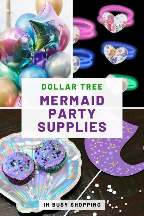 Make a Splash with Mermaid Party Supplies: Dollar Tree's Fin-tastic Selection! Dollar Tree Mermaid, Mermaid Birthday Party Decorations Diy, Birthday Parties For Kids, Magical Underwater, Mermaid Party Supplies, Mermaid Birthday Party Decorations, Birthday Party Decorations Diy, Kid Friendly Crafts, Mermaid Diy