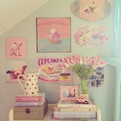 Girly Cupcake Room Decor, Pastel Kitchen, Decoration Shabby, Decorating Diy, Pastel House, Girly Room, Pretty Pastel, Dream Bedroom, My New Room