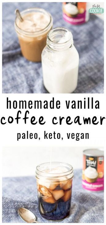 Paleo Coffee Creamer, Vegan Coffee Creamer, Dairy Free Coffee Creamer, Diy Coffee Creamer, Paleo Coffee, Keto Coffee Creamer, Gluten Free Coffee, Keto Coffee Recipe, Dairy Free Coffee