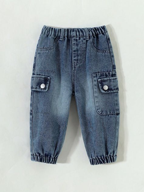 Baby Boys' Vintage Washed Casual Workwear Denim Pants, Spring And Autumn Light Wash    Denim   Non-Stretch  Baby Boys Clothing, size features are:Bust: ,Length: ,Sleeve Length: Baby Boy Jeans, Casual Workwear, Autumn Lights, Boys Denim, Boys Clothing, Light Wash Denim, Spring And Autumn, Baby Boy Outfits