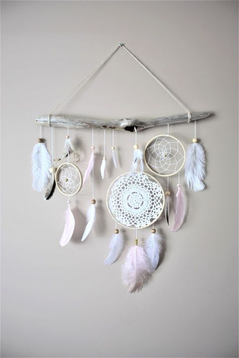 Boho Girls Room, Boho Baby Room, Dream Catcher Nursery, Grey Nursery Decor, Baby Room Wall Decor, Nursery Woodland, Gender Neutral Nursery Decor, Dream Catcher Wall, Dream Catcher Craft