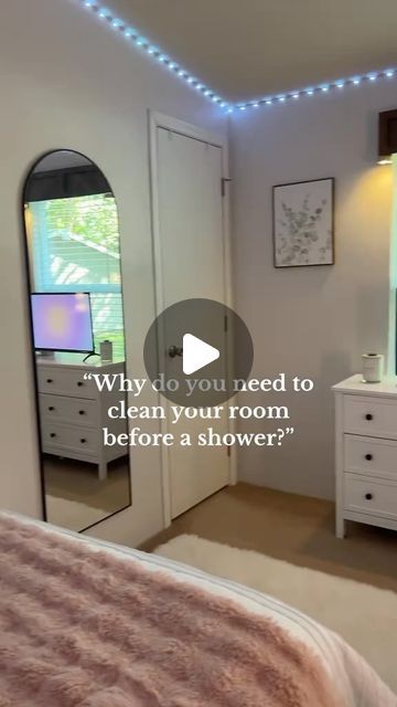 𝗦𝗔𝗧𝗜𝗦𝗙𝗬𝗜𝗡𝗚 𝗖𝗟𝗘𝗔𝗡𝗜𝗡𝗚 on Instagram: "Why do you need to clean your room before a shower.. 🛁🧼 (🎥 TT/victoriaoaklyn) #reels #cleaning #deepclean #satisfying #satisfyingcleaning" How To Clean Your Room Tik Tok Hack, Room Cleaning Tips Tik Tok, How To Clean Your Room, How To Deep Clean Your Room For Teens, Cleaning My Bedroom Tiktok, How To Deep Clean Your Room Tiktok, Satisfying Cleaning, Clean Your Room, Deep Cleaning