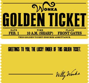 Willy Wonka Golden Ticket Printable Free, Ticket Logo, Wonka Golden Ticket, Ticket Ideas, Gold Ticket, Wonka Bar, Wednesday Party, Chocolate Factory Party, Christmas Party Planning