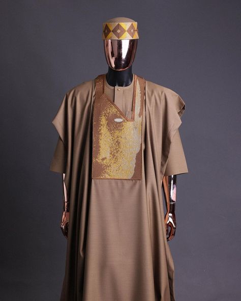 An tortilla Brown, Night walker embrodery details agbada, mixed Swarovski buttons on 3/4 sleeve kaftan & sokoto

What you get:

Agbada
Kaftan men’s top
Pant trousers

Price - available on website

To order:

iMessage, Text or WhatsApp : +2348179435662
+2239179435663
Email: info@dejiandkola.com
Website: dejiandkola.com Agbada Styles Men, Imessage Text, Ankara Design, Night Walkers, Latest African Men Fashion, Ankara Designs, Unique Outfit, African Men Fashion, African Men