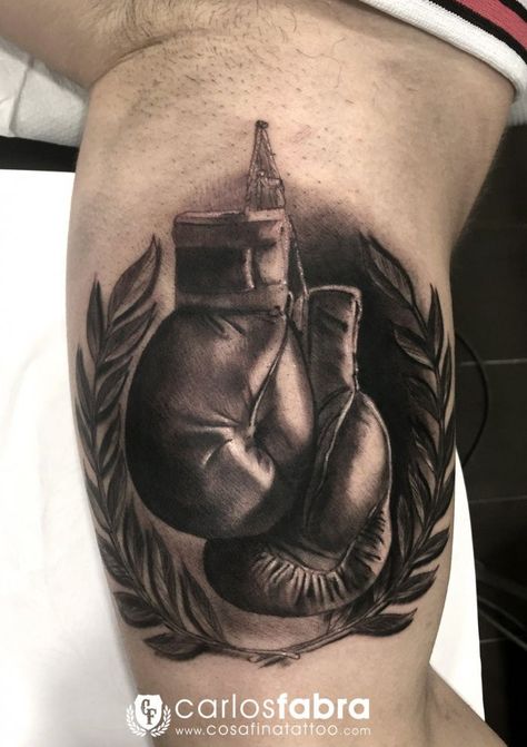 Boxing Gloves Tattoo, Boxing Tattoos, Art Inspired Tattoos, Sak Yant Tattoo, Chicano Art Tattoos, Tattoo Design Book, Mind Up, Chicano Art, Arm Tattoos For Guys