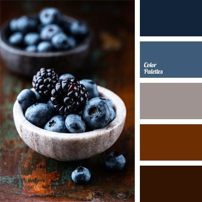 Shades of deep dark blue as the color of blackberries combine harmoniously with rich shades of brown. In Color Balance, Blackberry Color, Color Palette Ideas, Wall Living Room, Graphisches Design, Palette Ideas, Design Seeds, Gray Bedroom, Color Balance