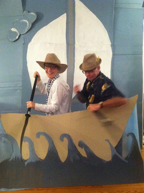 Mom W sailboat party Photo booth Cardboard Boats, Raingutter Regatta, Sailboat Party, Used Sailboats, Cardboard Boat, Boat Tattoo, Grandparents Day Crafts, Boat Wraps, Diy Photo Booth