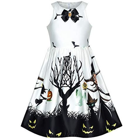 Girls Dress White Halloween Witch Bat Pumpkin Costume Halter Dress Size 10 Best Halloween Costumes & Dresses Halloween Capes, Bat Pumpkin, Halloween Dance, Costumes Dresses, White Halloween, Pumpkin Costume, Wedding Girl, Girls Pageant Dresses, Girls Formal Dresses